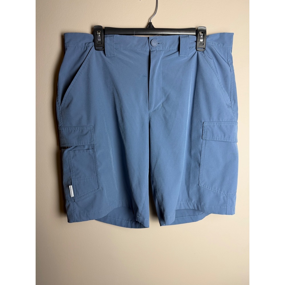 Field & Stream Mens Blue Cargo Shorts Outdoor Hiking Fishing Size 36 37